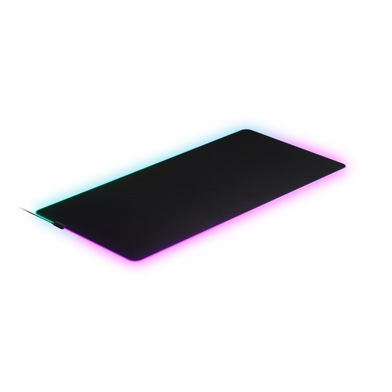 SteelSeries QcK Prism Cloth 3XL RGB Gaming Mousepad (1220 x 590 x 4 mm) - Black SteelSeries QcK Prism Cloth 3XL RGB Gaming Mousepad (1220 x 590 x 4 mm) - Black